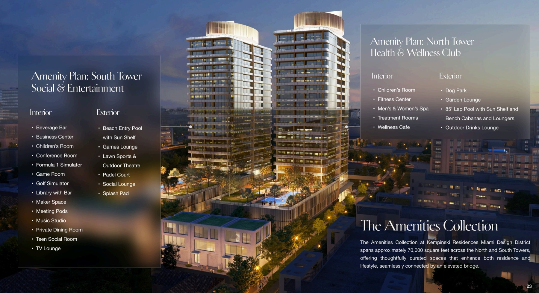 Amenities collection — lounge interior.